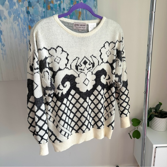 Vintage Yves Venet Perfectly Patterned Knit (M/L) - Picture 3 of 5
